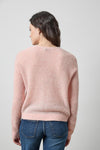 Featherweight V-Neck Sweater in color Petal Image A2