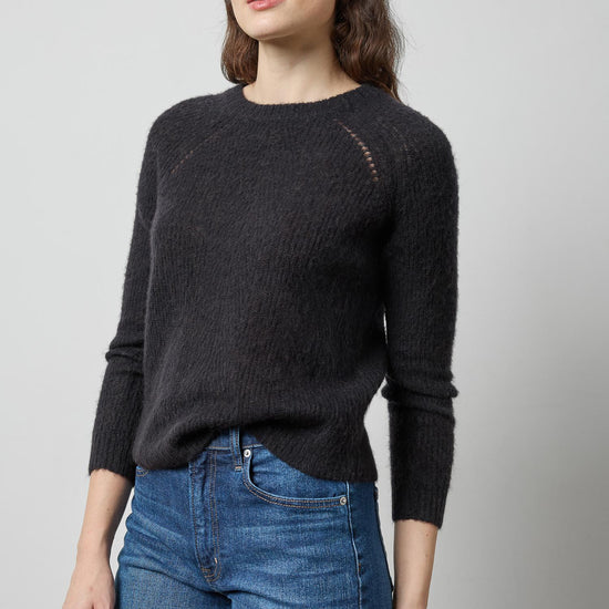 Featherweight Crewneck Sweater in color Black Image A1
