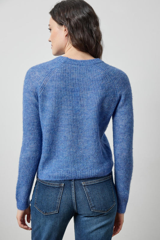 Featherweight Crewneck Sweater in color Lapis Image A2