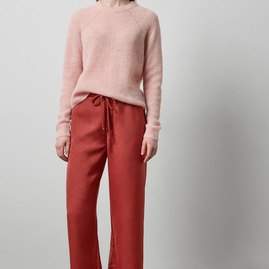 Featherweight Crewneck Sweater in color Petal Image A0