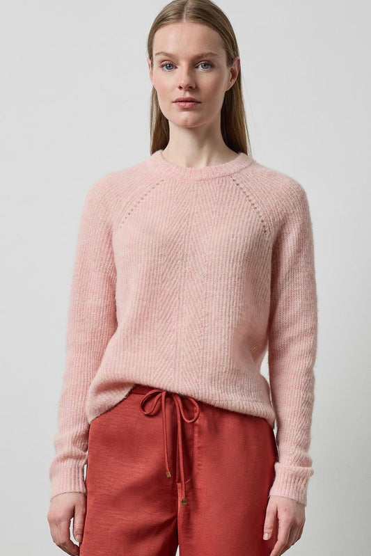 Featherweight Crewneck Sweater in color Petal Image A0