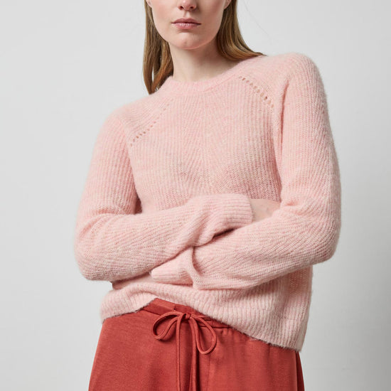 Featherweight Crewneck Sweater in color Petal Image A1