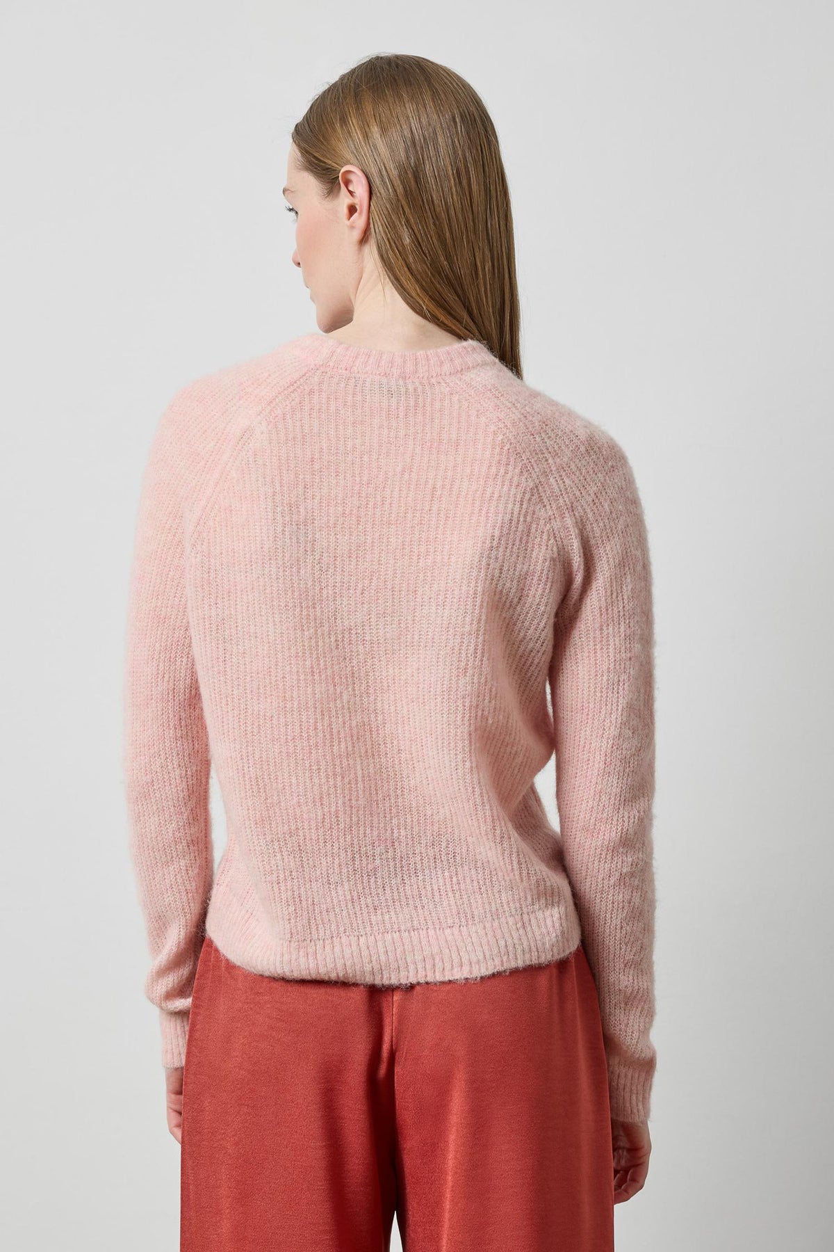 Featherweight Crewneck Sweater in color Petal Image A2