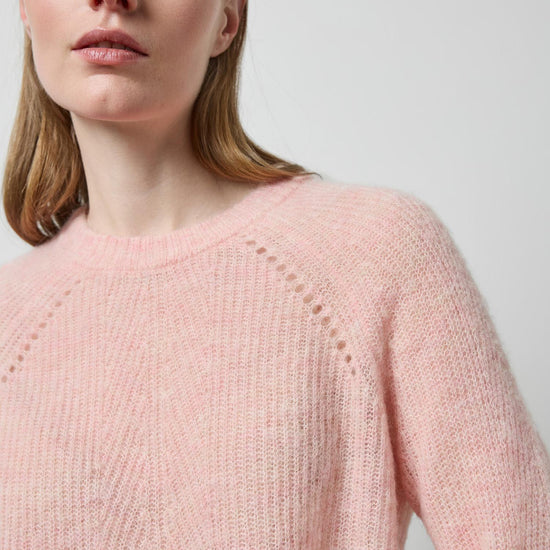Featherweight Crewneck Sweater in color Petal Image A3