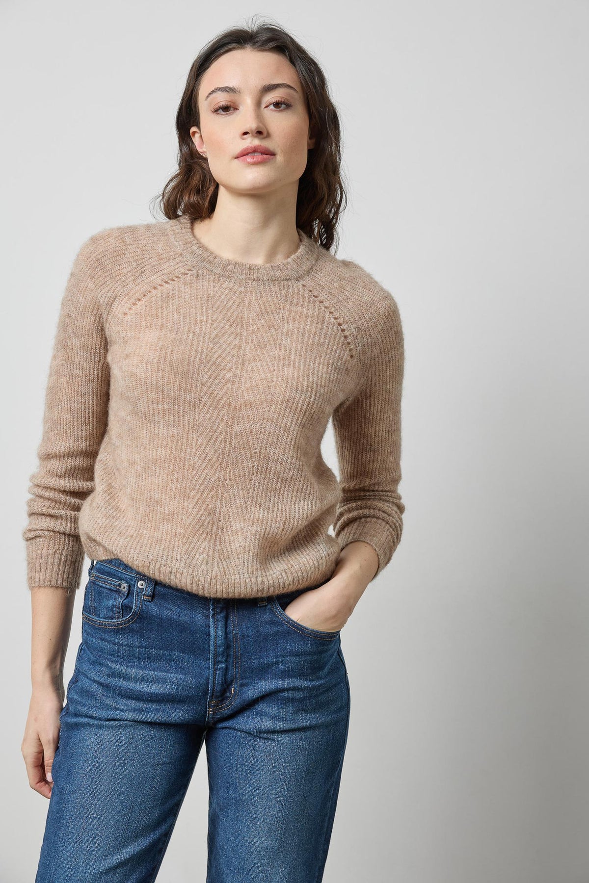 Featherweight Crewneck Sweater in color Sable Image A1