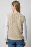 Mixed Media Tinsel Sweater in color Oat Tinsel Image A2