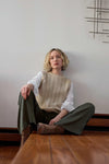 Mixed Media Tinsel Sweater in color Oat Tinsel Image C1