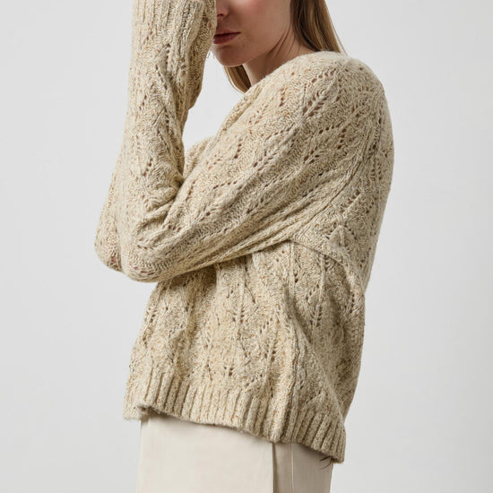 Tinsel Cardigan in color Oat Tinsel Image A3