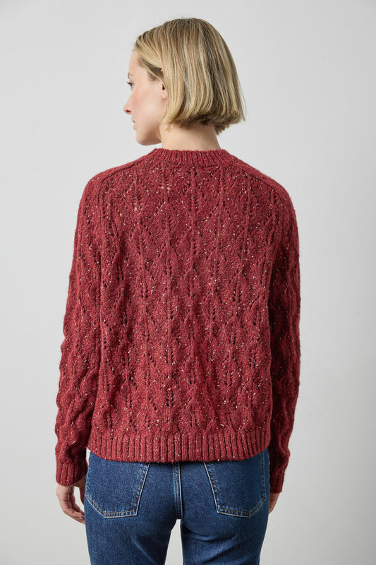 Tinsel Cardigan in color Port Tinsel Image A2