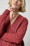Tinsel Cardigan in color Port Tinsel Image A3