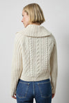 Lofty Collared Cardigan in color Ivory Image A2