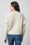 Lofty Fringe Sweater Womens Sweater Ivory A2
