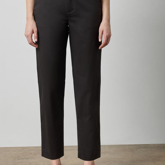 Tuxedo Stripe Ankle Pant Womens Pant Black A1