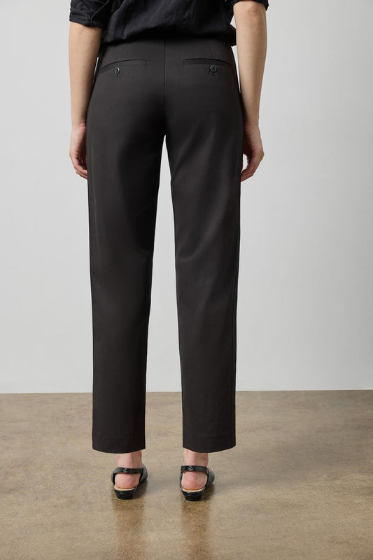 Tuxedo Stripe Ankle Pant Womens Pant Black A2
