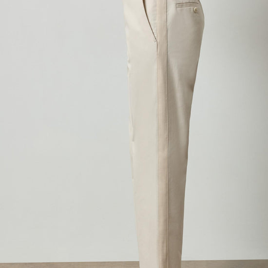Tuxedo Stripe Ankle Pant Womens Pant Porcelain A3