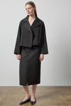 Short Blazer in color Black Image A0