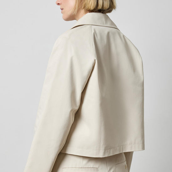 Short Blazer in color Porcelain Image A2