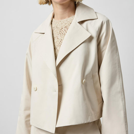 Short Blazer in color Porcelain Image A4