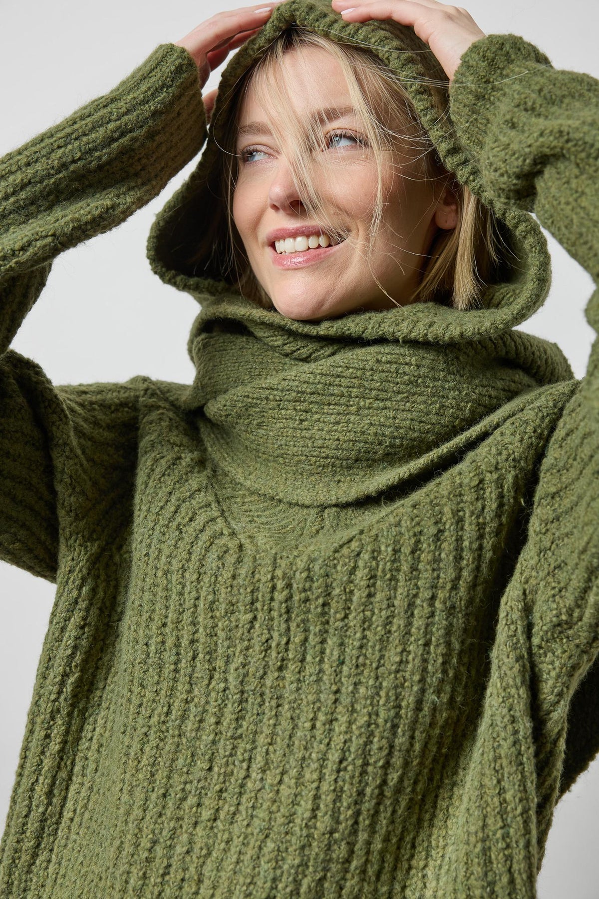 Lofty Hooded Scarf in color Loden Image A1