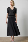 Knit Flared Skirt in color Black Image A0