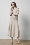 Knit Flared Skirt in color Dove Image A0
