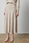 Knit Flared Skirt in color Dove Image A1