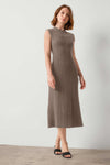 Midi Flare Dress in color Mink Image A1