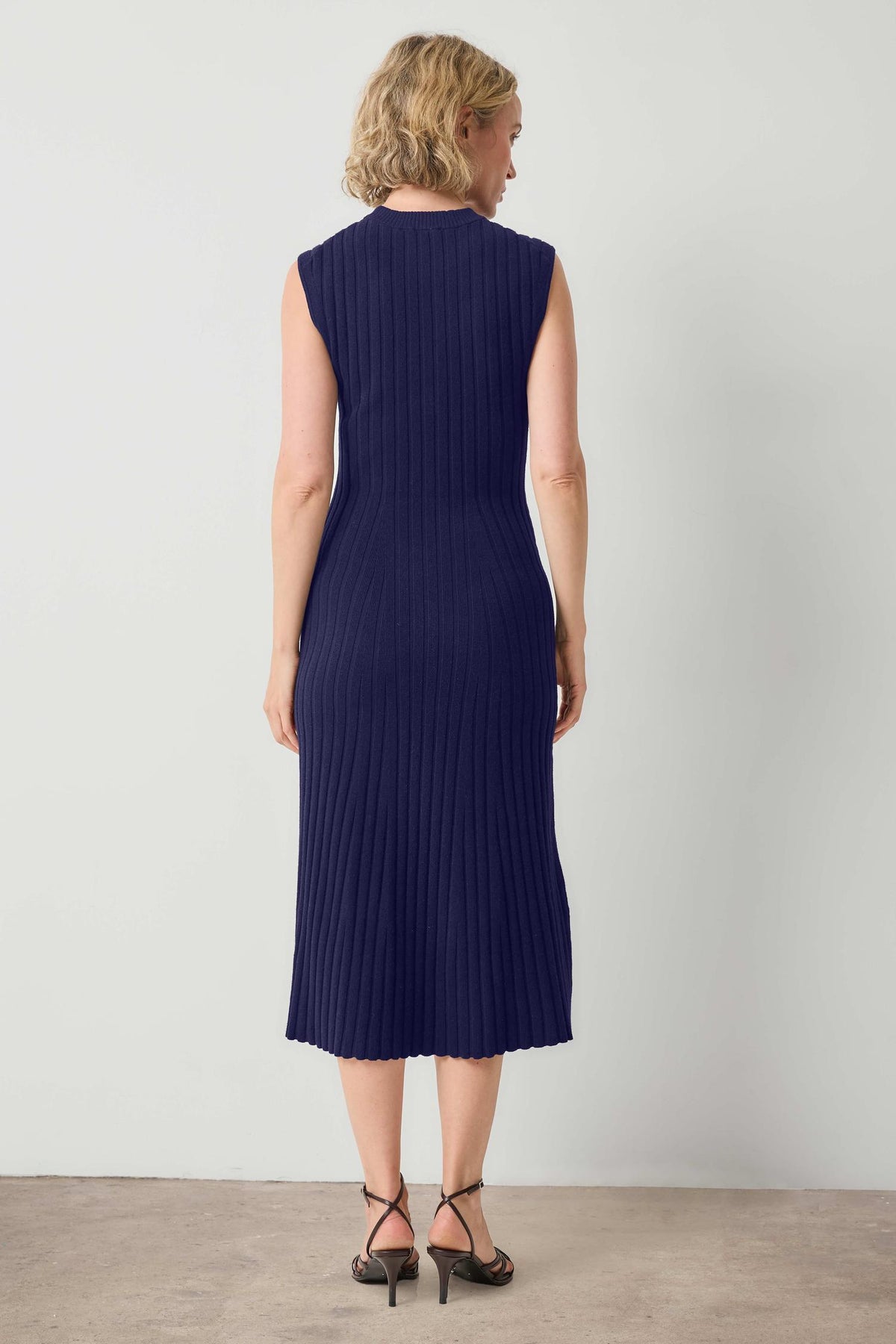 Midi Flare Dress in color Neptune Image A2