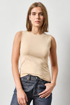 High Neck Tank in color Nude Image A1