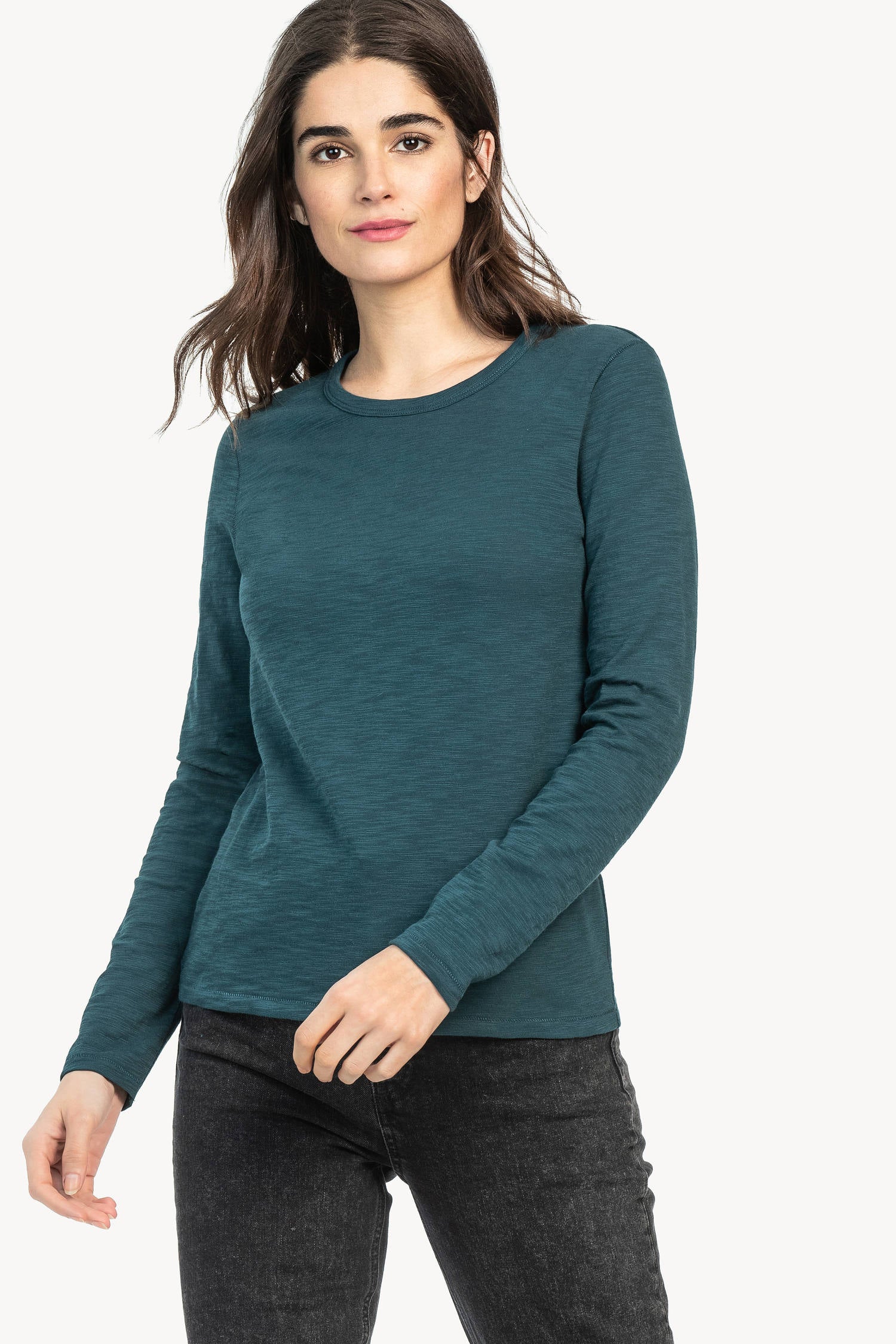 Long Sleeve Crew Womens Top Everglade A1