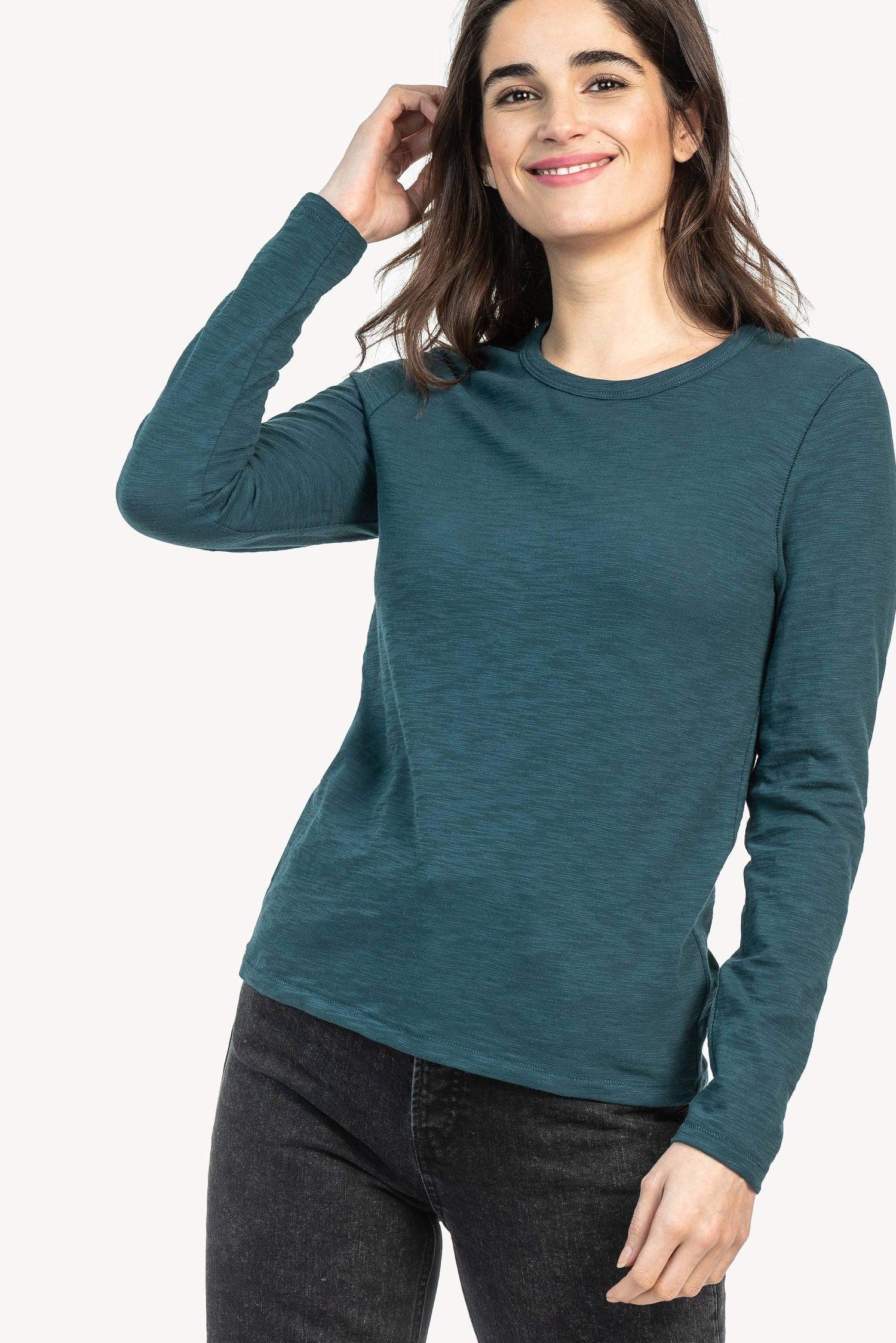 Long Sleeve Crew Womens Top Everglade A6