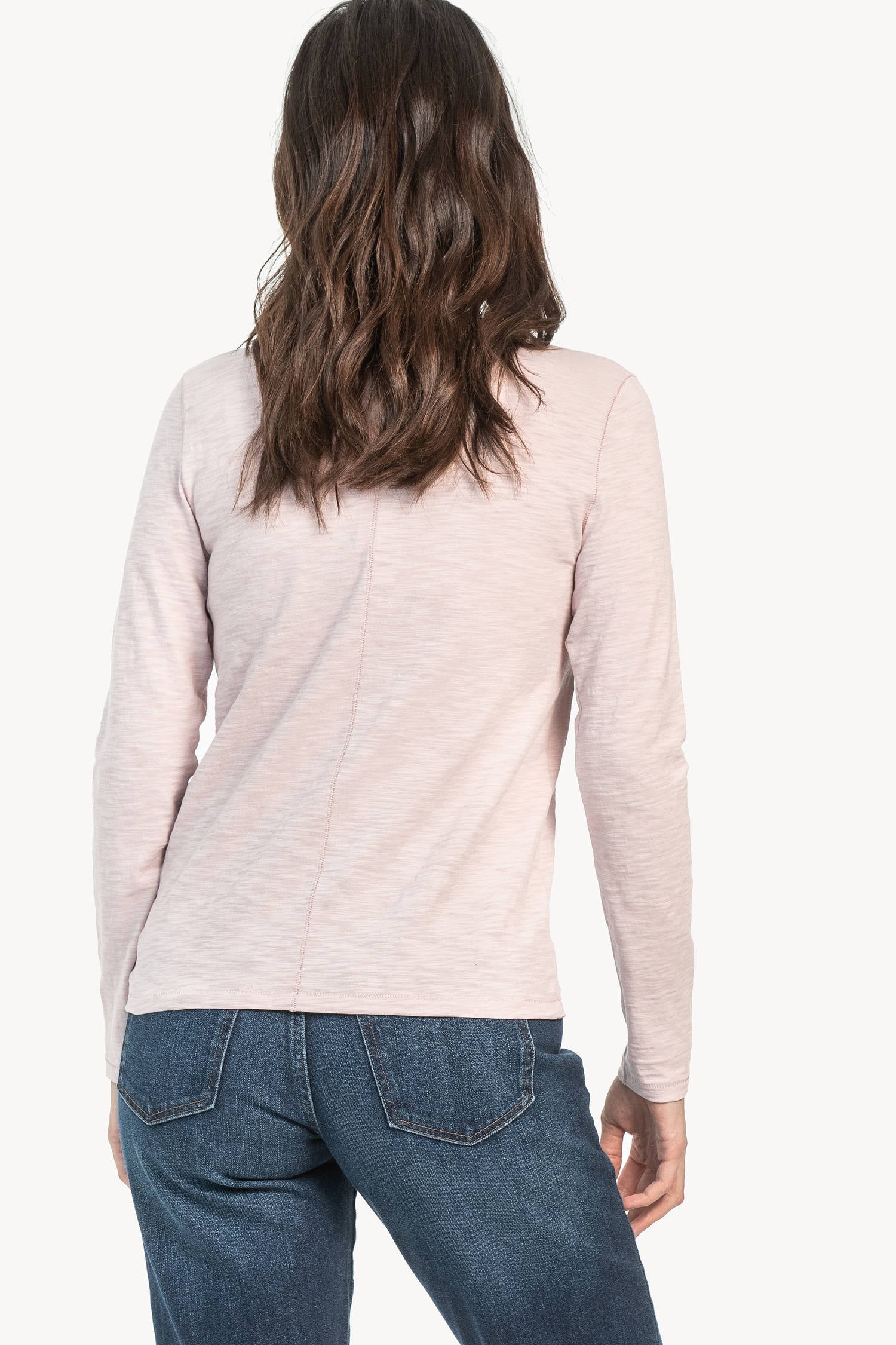 Long Sleeve Crew Womens Top Iced Lilac A2