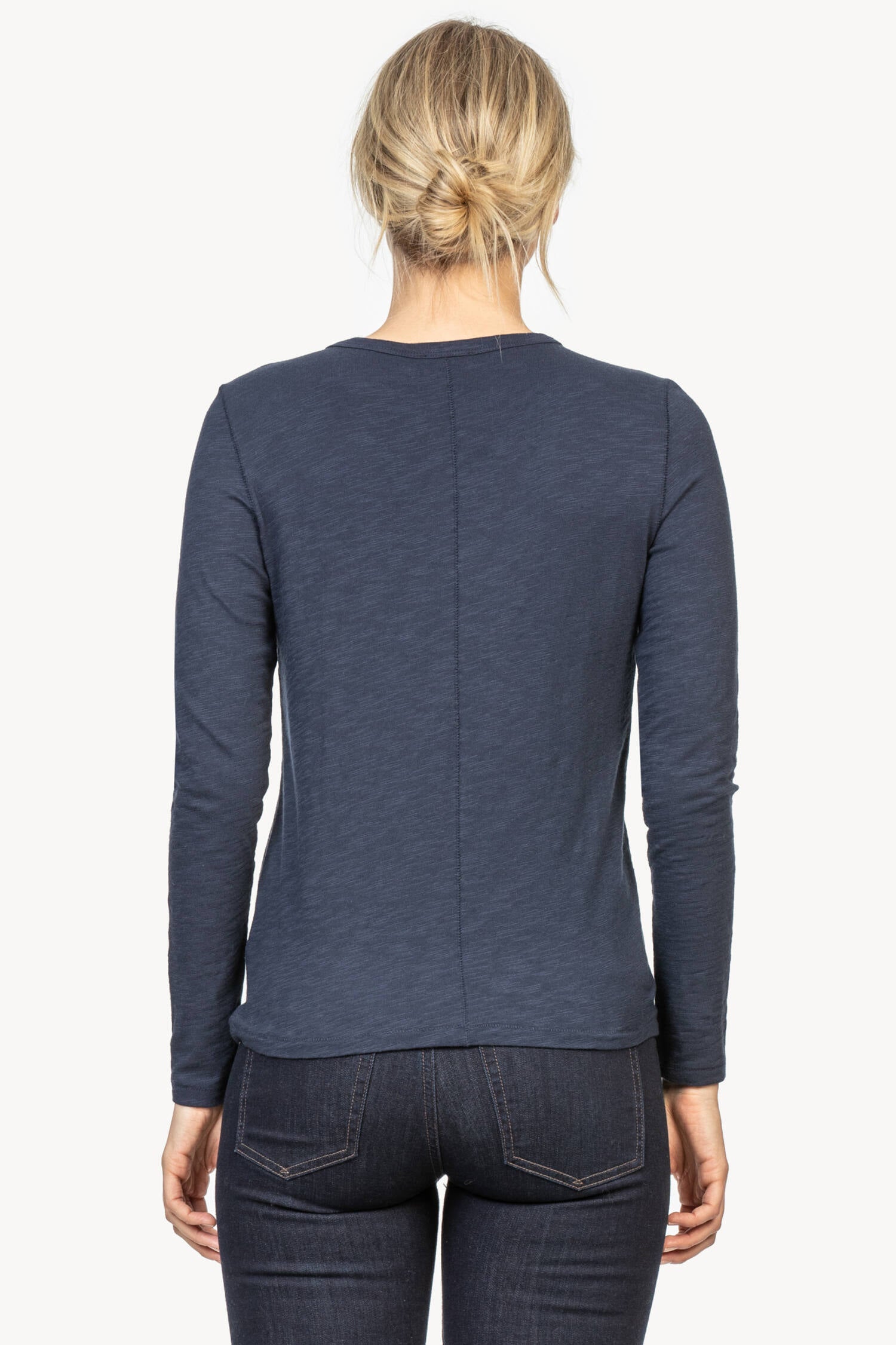 Long Sleeve Crew Womens Top Midnight A2