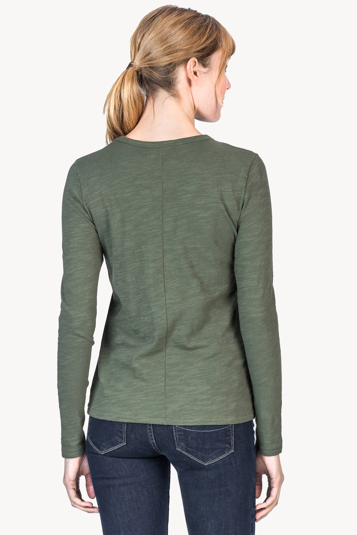 Long Sleeve Crew Womens Top Parsley A2