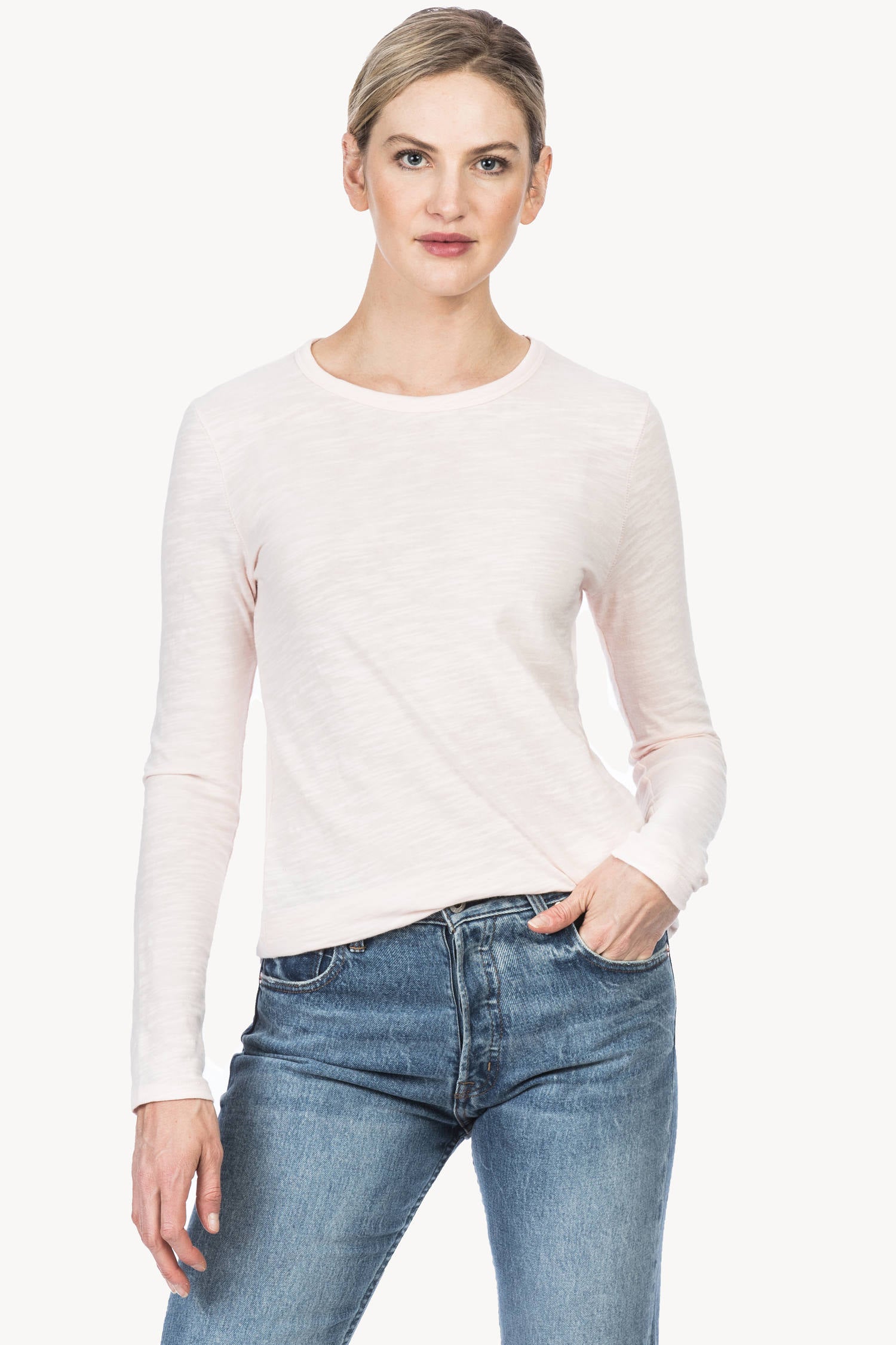 Long Sleeve Crew Womens Top Petal A1