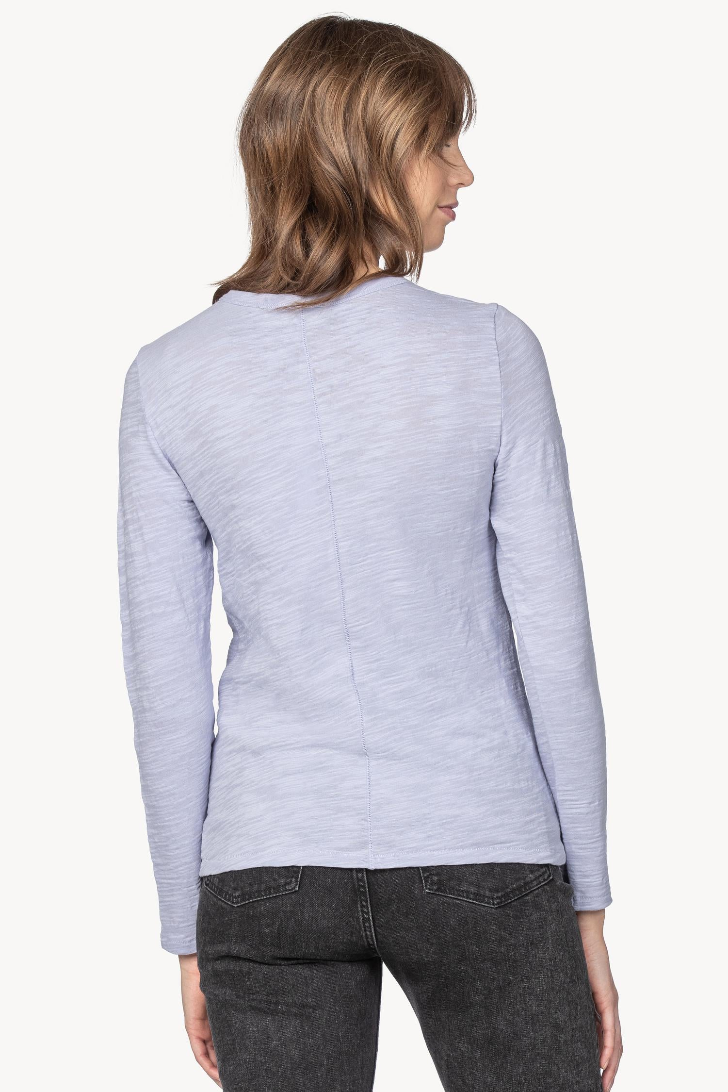 Long Sleeve Crew Womens Top Wisteria A2