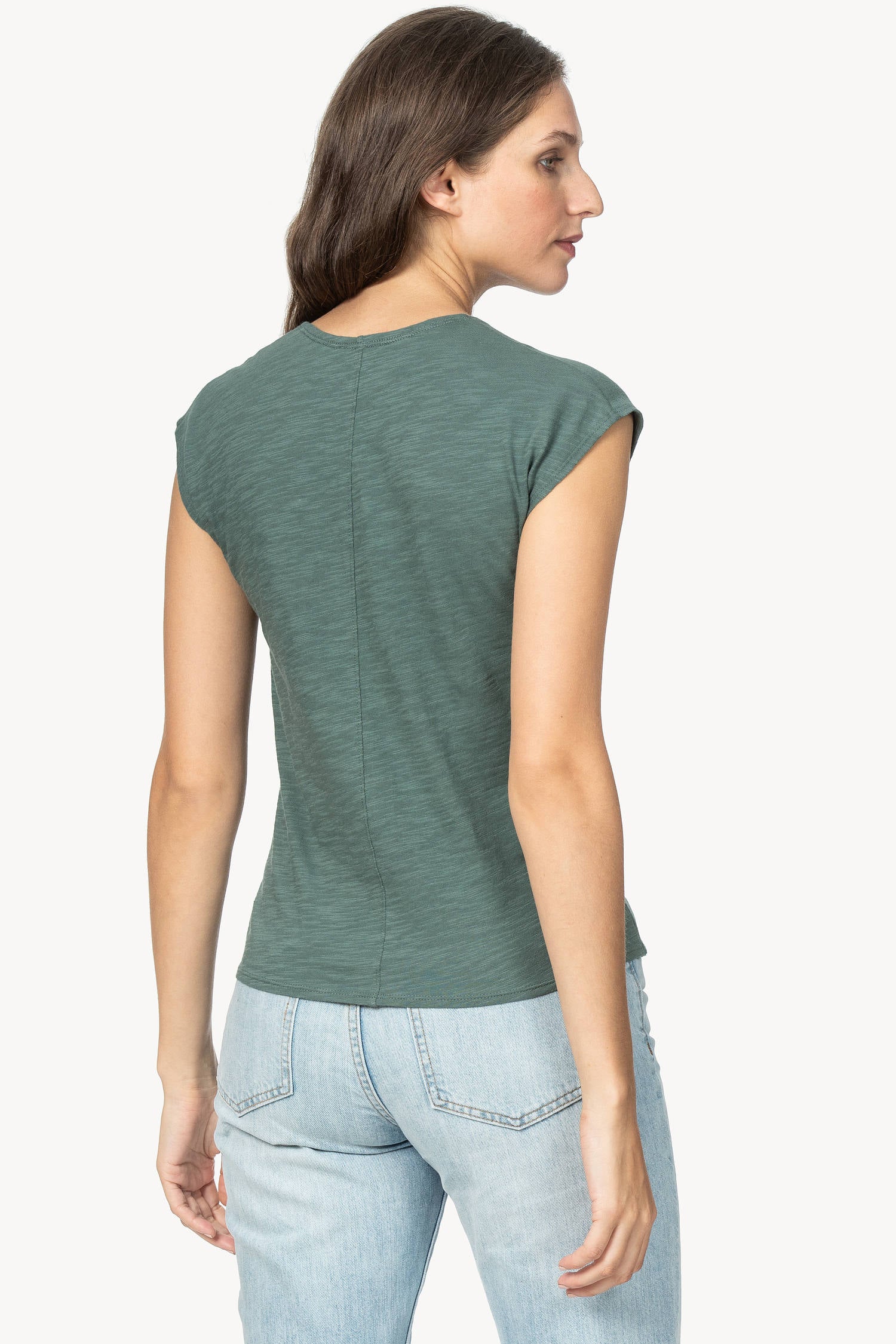 Faux Wrap Womens Top Vine A2