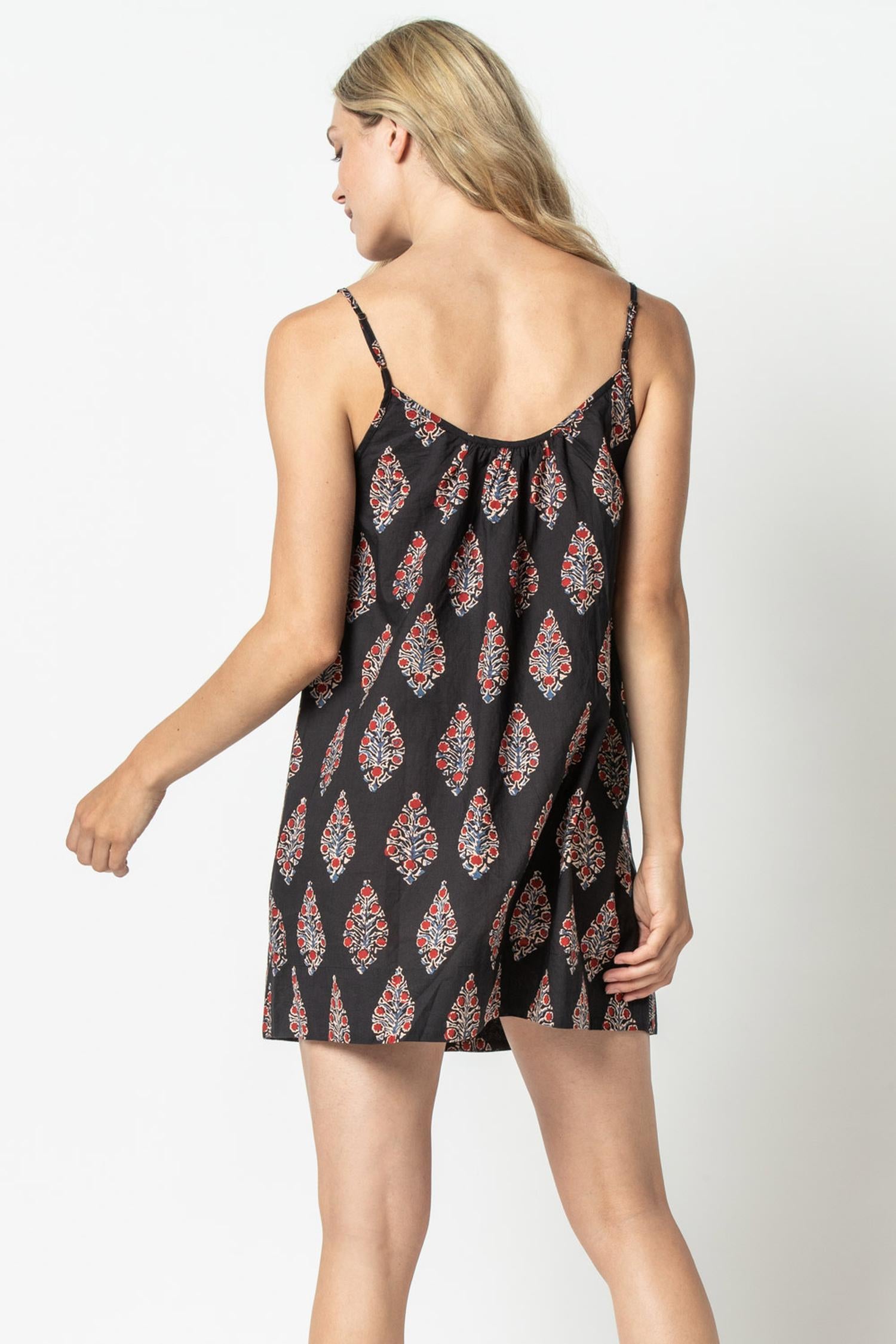 null Womens Dress Cranberry Print A2