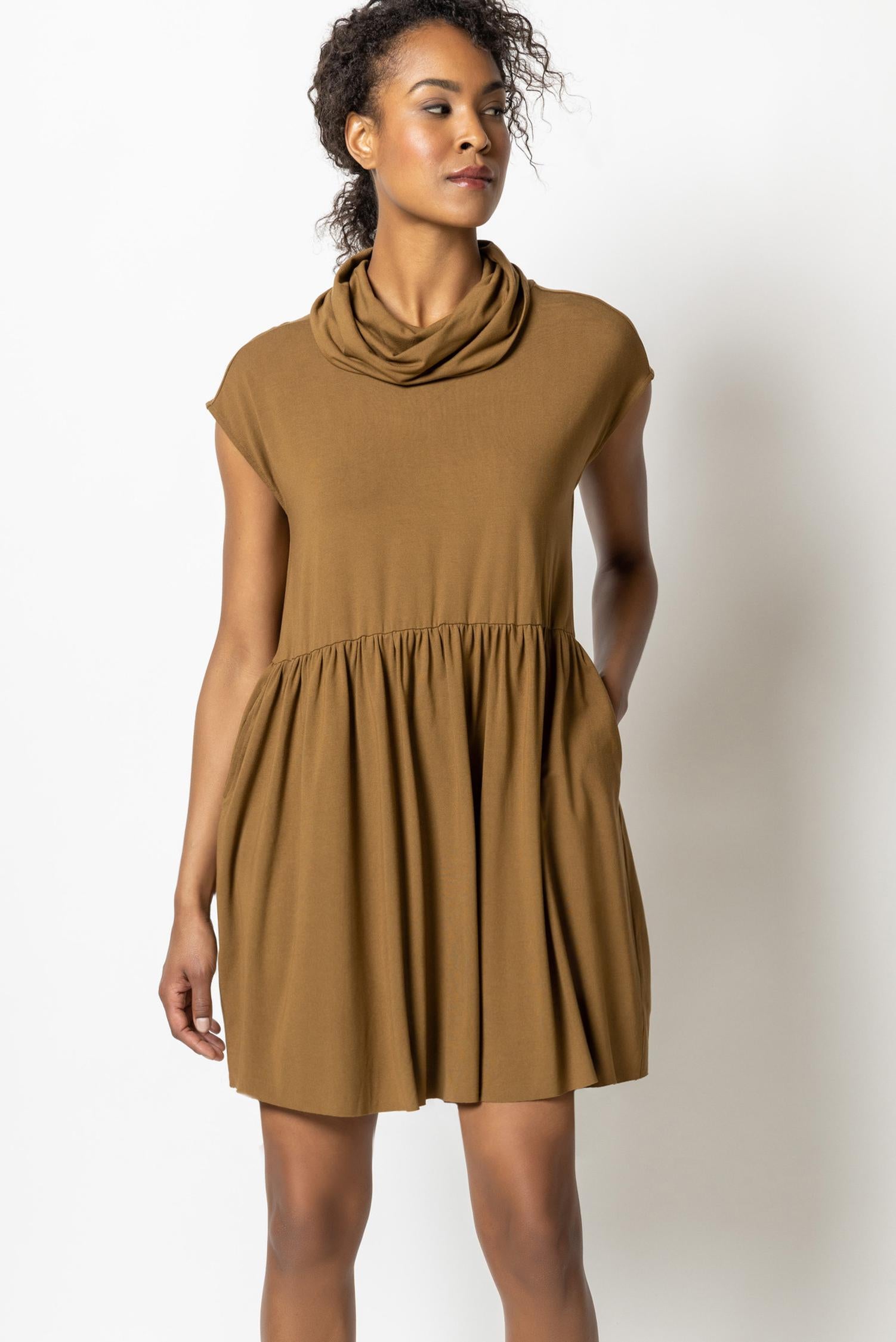 null Womens Dress Toffee A1