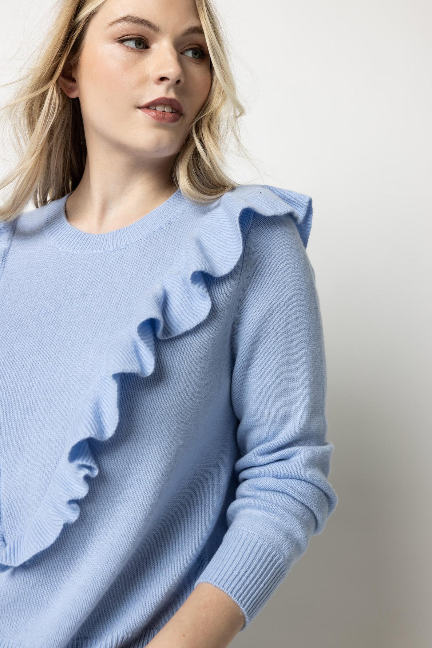 Ruffle Pullover Sweater