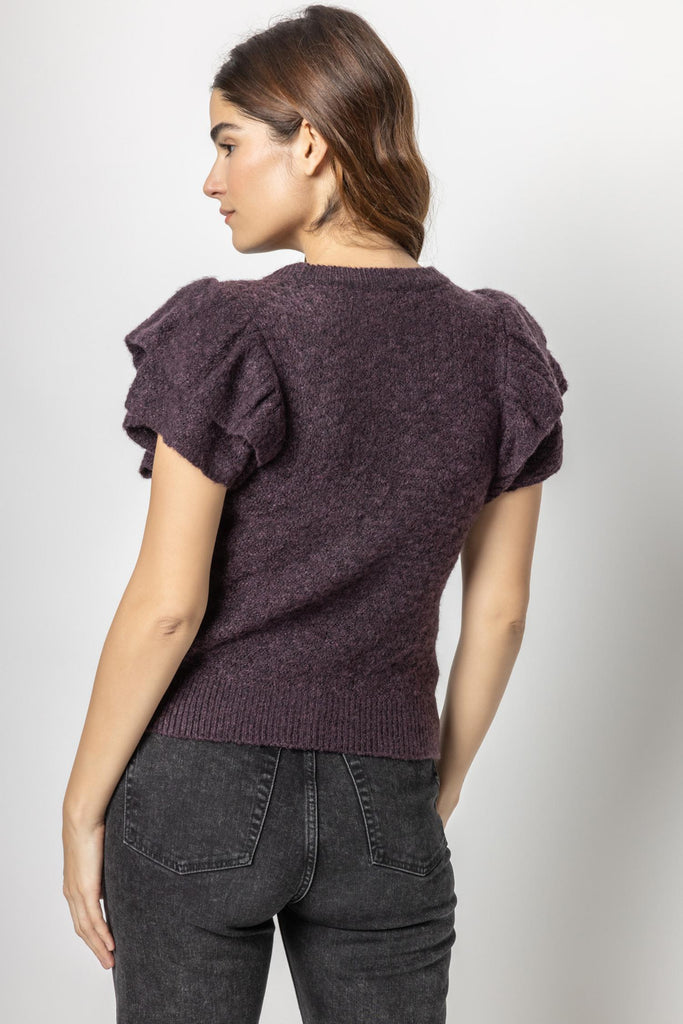 Ruffle Shell Sweater