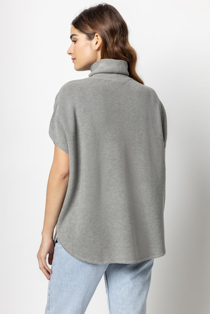 Turtleneck Poncho Sweater