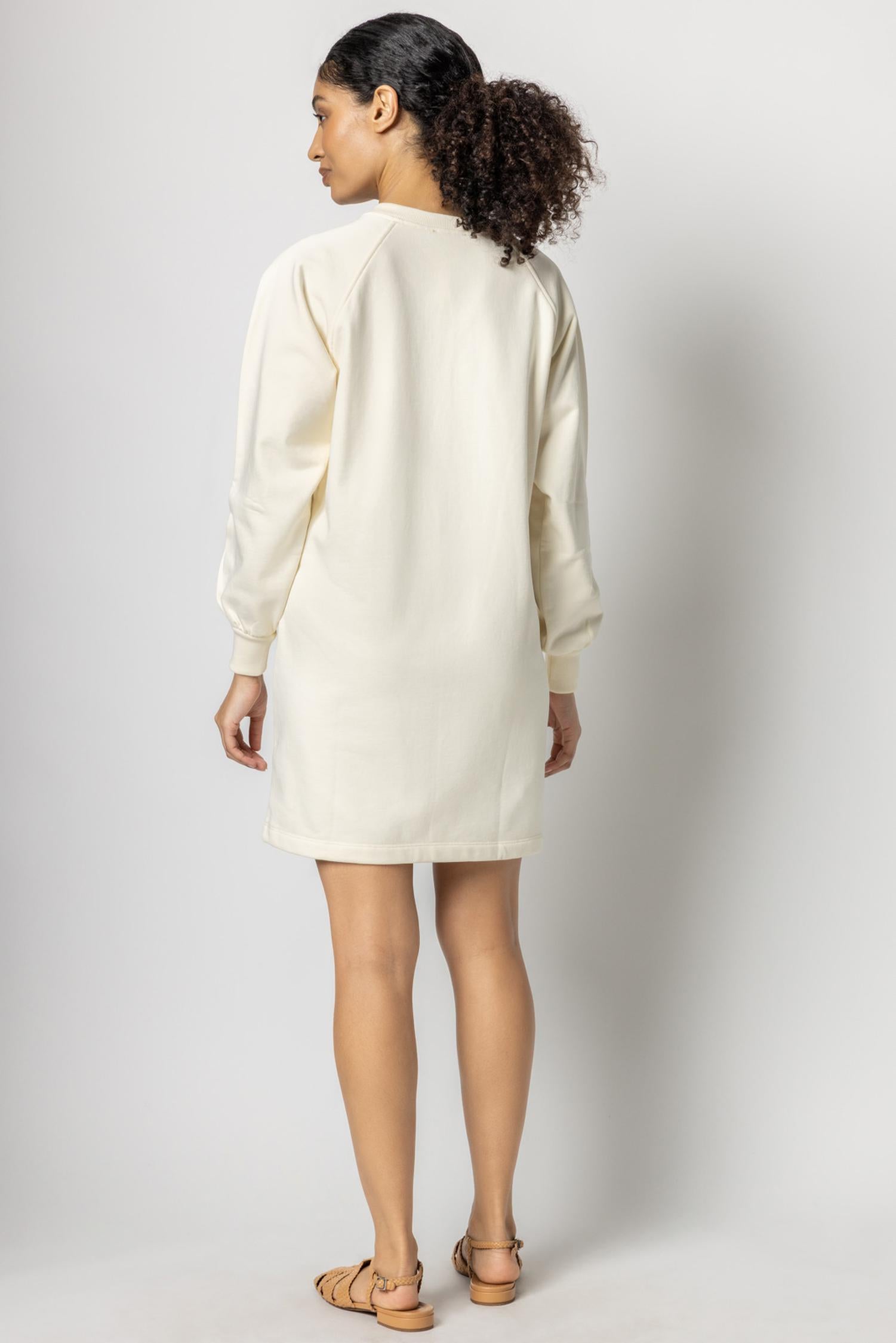 Terry Dress Womens Dress Ivory A2