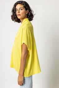 Shawl Collar Poncho Sweater