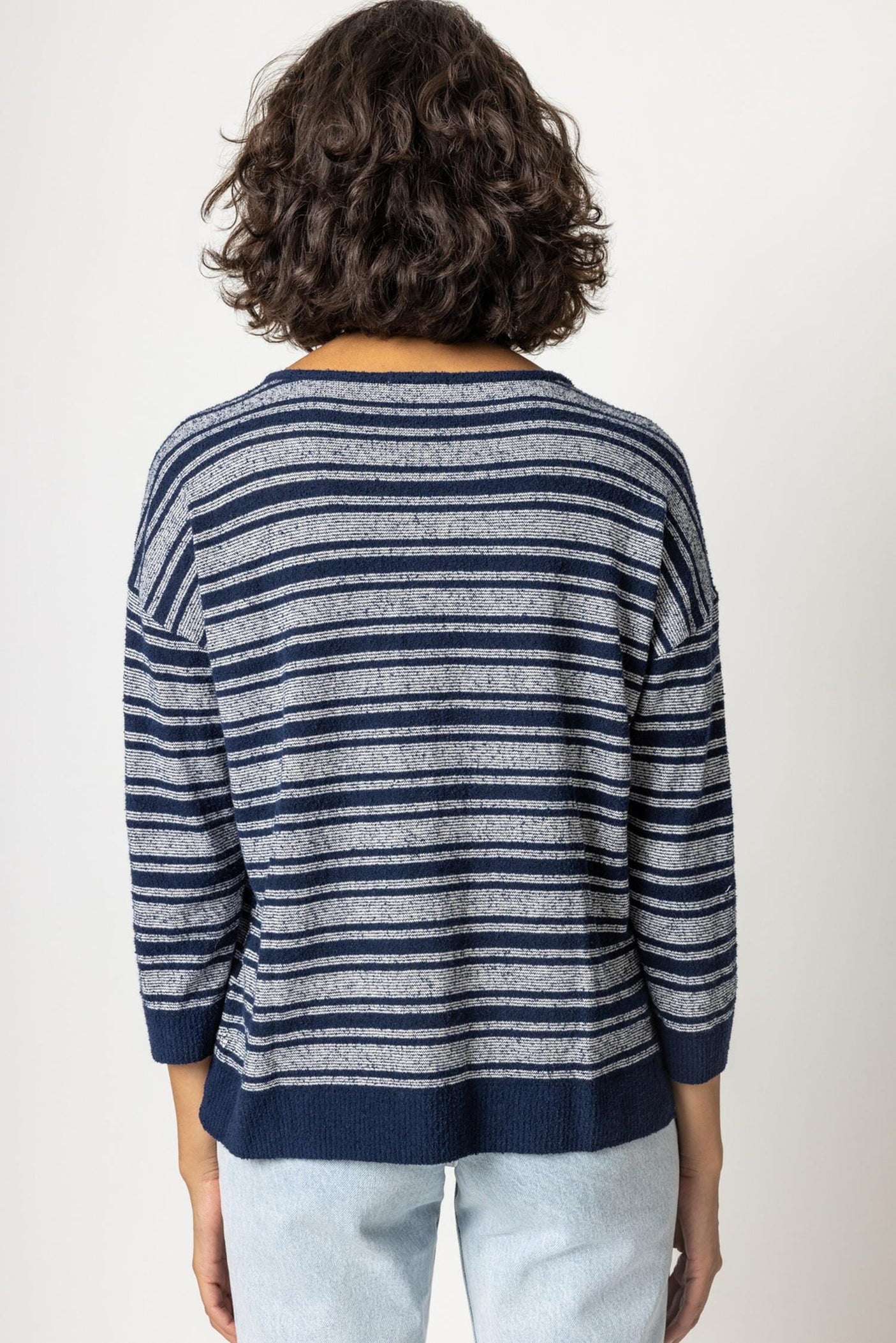 Easy Split Neck Sweater