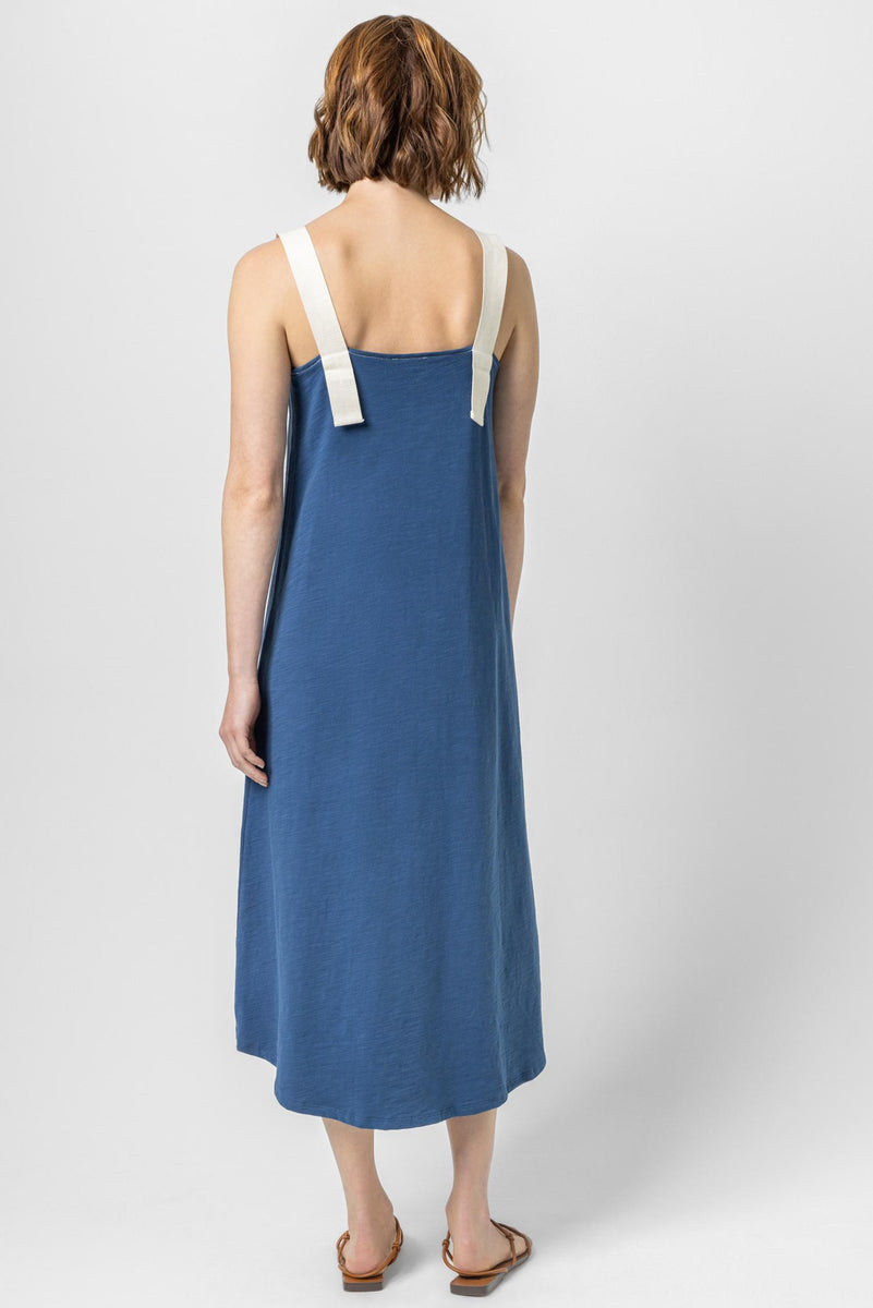 Contrast Strap Tank Dress