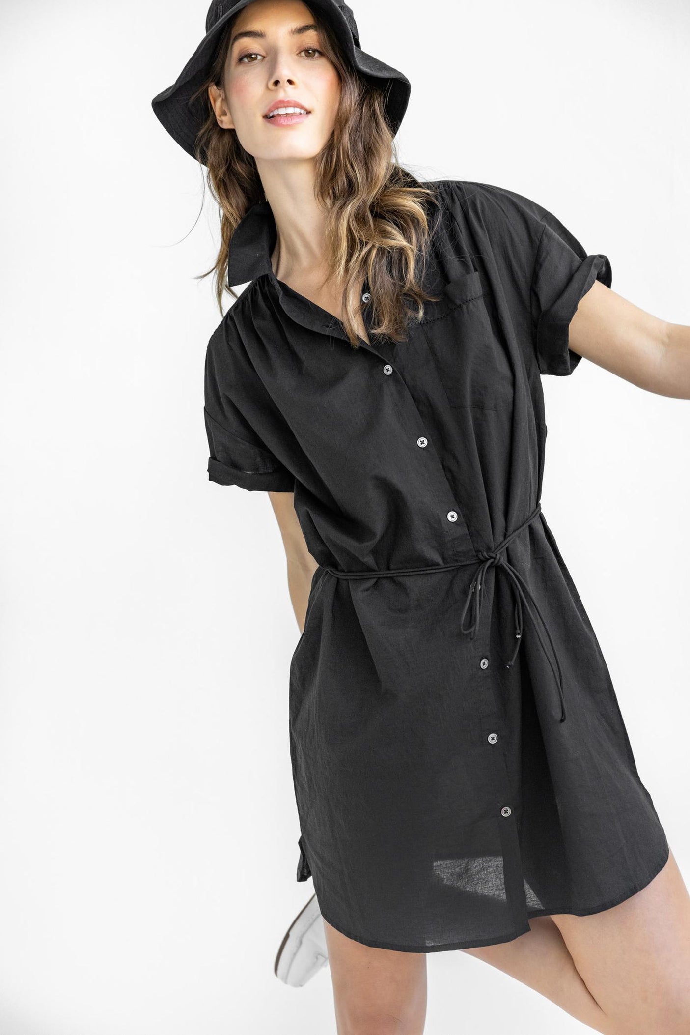 Short Sleeve Shirt Dress