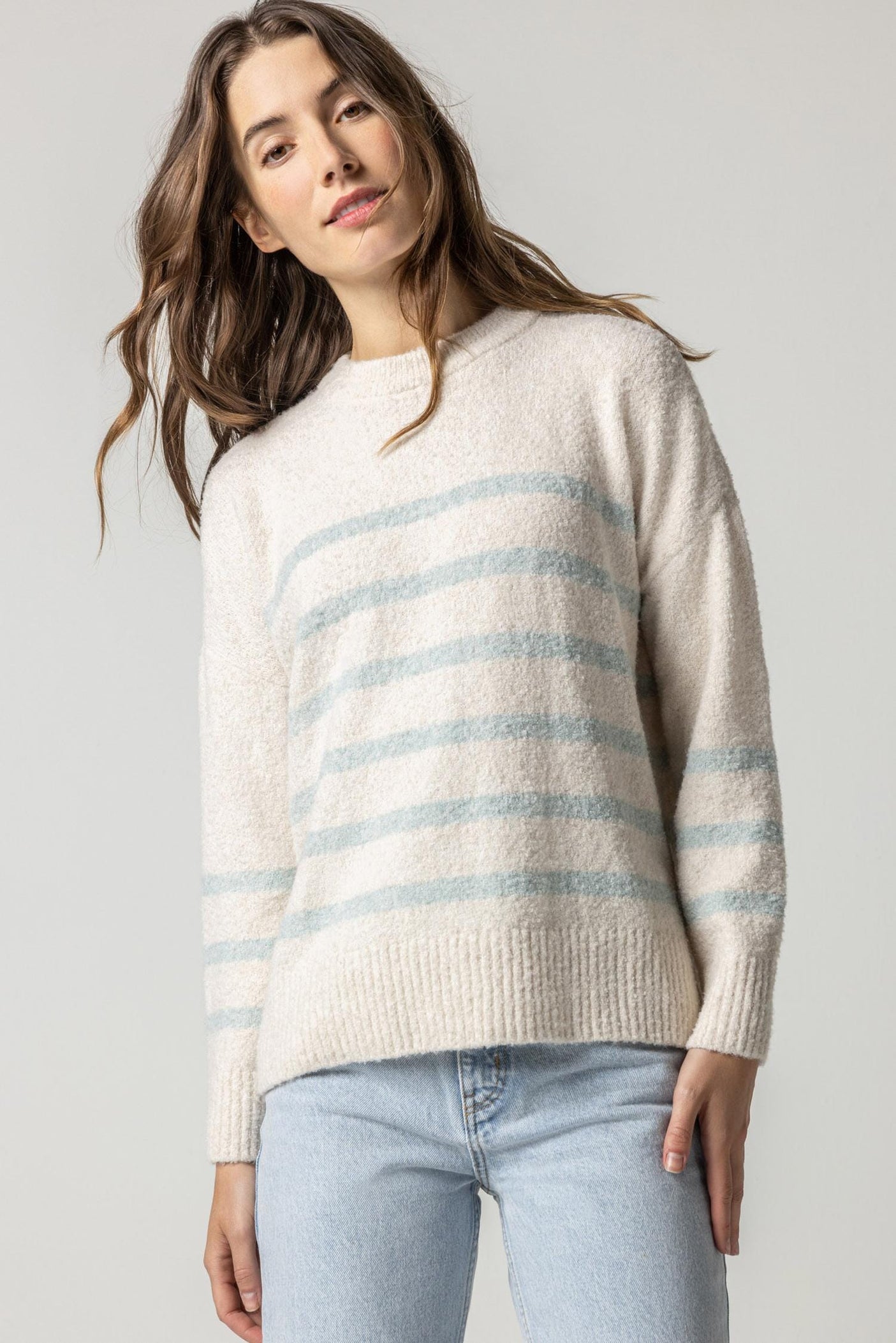 Easy Sweater Pullover Striped