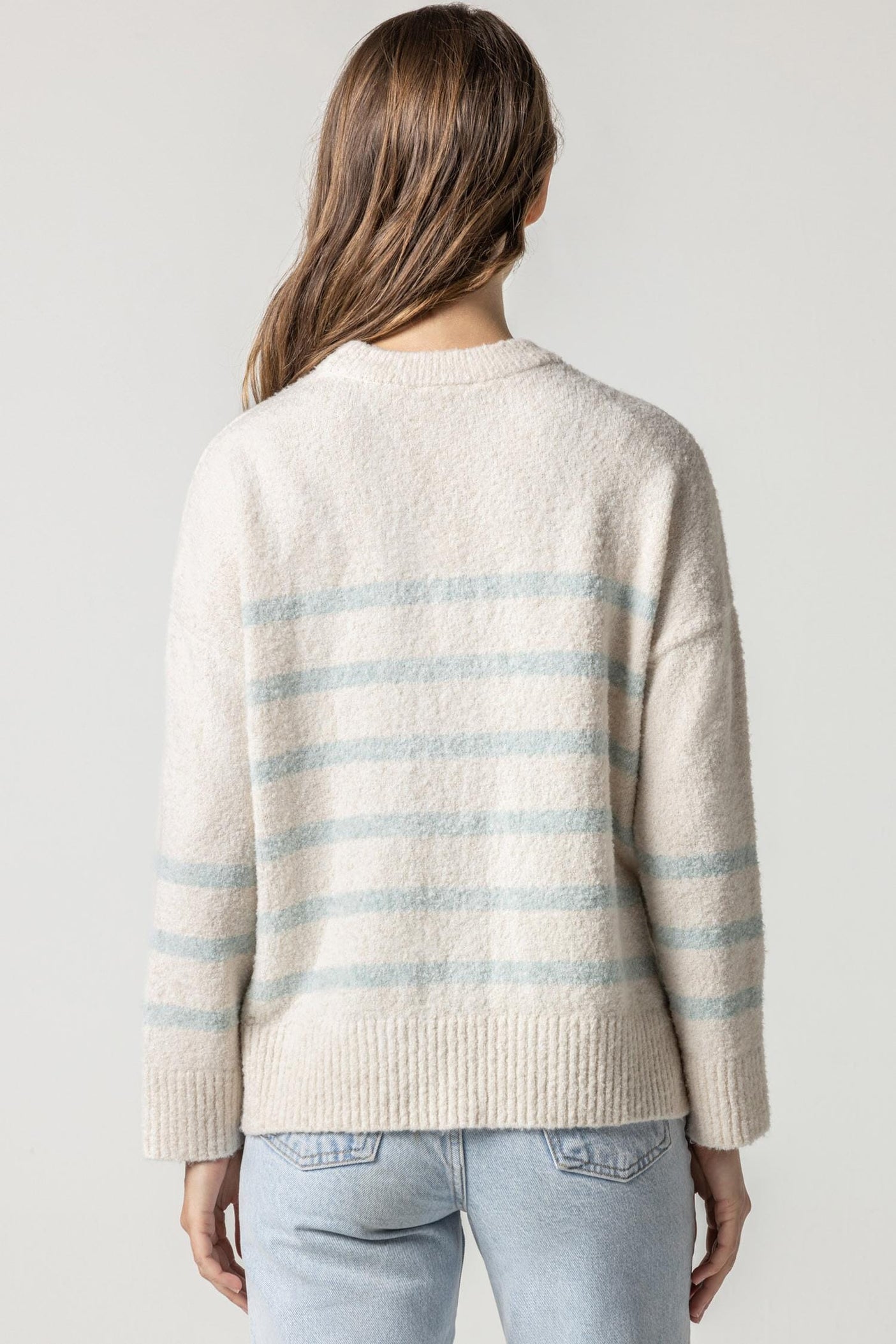 Sweater Easy Striped Pullover