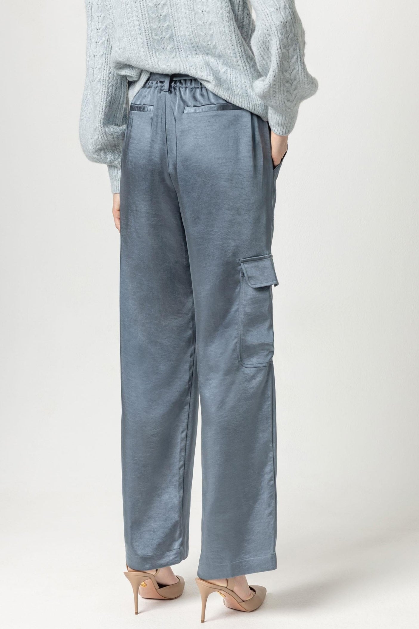 Satin Cargo Pant